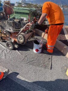 Segnaletica orrizzontale Marina di loano 1